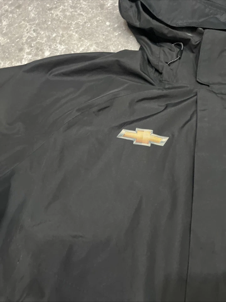 Chaqueta de lluvia Champion Trackhouse Racing negra con cremallera completa para hombre talla XL NASCAR Foto 3 de 4