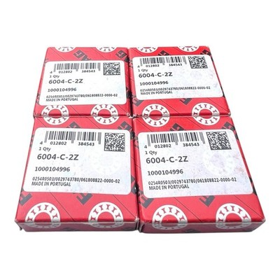 4x FAG 6004-C-2Z = ZZ Rillenkugellager  20x42x12 mm