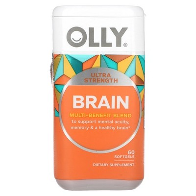 2 X OLLY, Brain, Ultra Strength, 60 Softgels