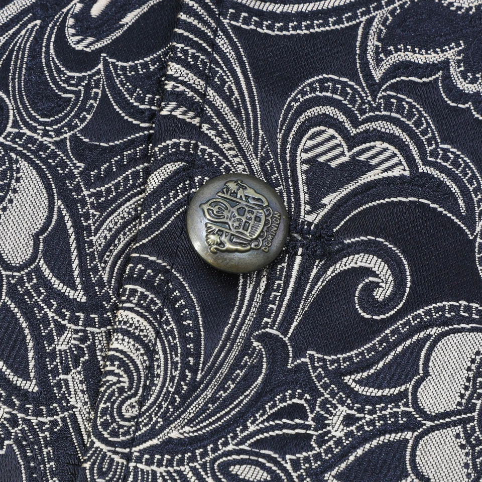 Coofandy Baroque Paisley Dress Vest Men’s Medium Black Gold Formal Waistcoat - Image 4 of 4