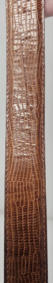 Cinturón De Colección Calvin Klein Cuero Lagarto Mujer Talla S Marrón Hipster Texturizado EE. UU. Foto 4 de 4