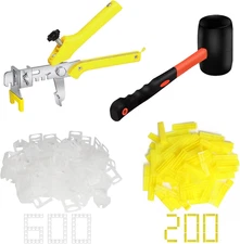 Tile Leveling System Tiles Leveler Spacers - 600-Piece Leveling Spacer Clips plu