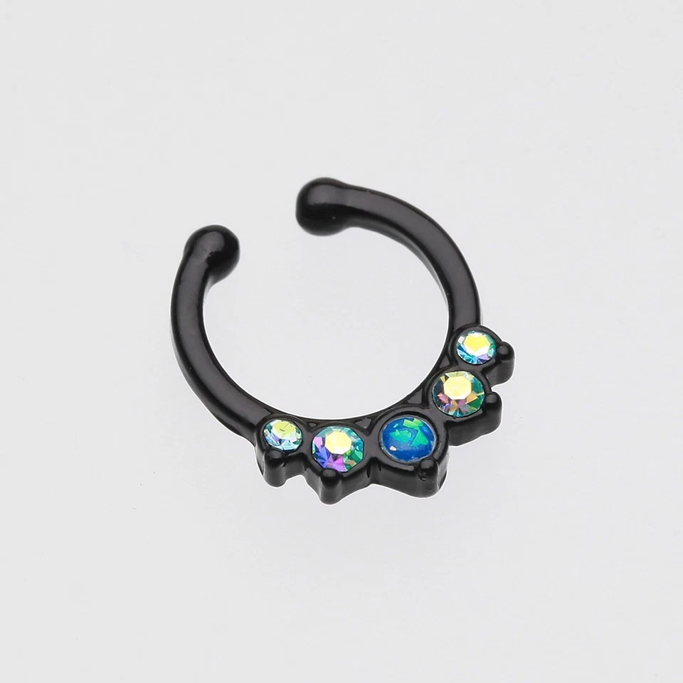 Opal Precia Fake Septum Clip-On Ring - Image 4 of 4