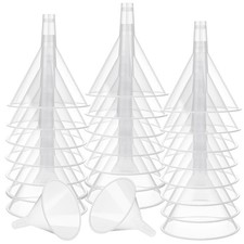 24 Pezzi Imbuto in Plastica Trasparente 4,7 Pollici Bocca Larga Imbuti Trasparenti con Long2479