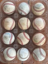 12 Game Used  Baseballs 1 Dozen Batting Practice Balls