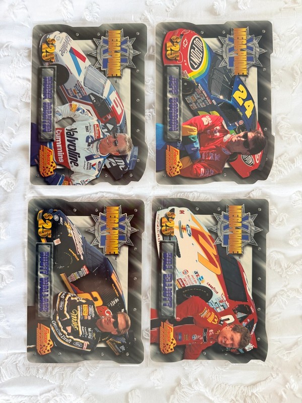 1996 NASCAR FINISH LINE MEGA-PHONE XL PHONE CARD SET (4) #/7500 Jeff Gordon
