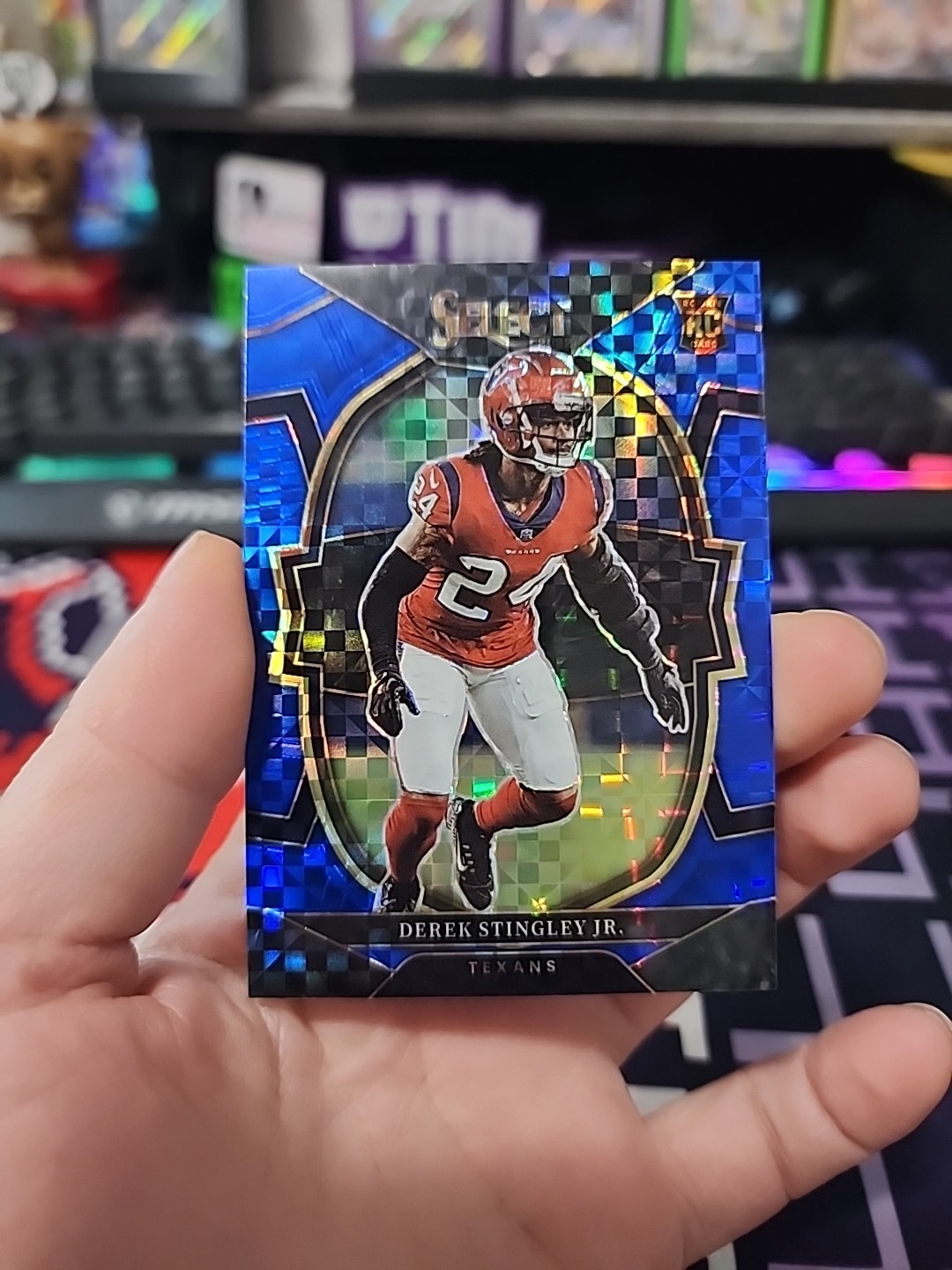 2022 Panini Select #48 Derek Stingley Jr. Blue Prizm #/199