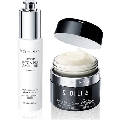 DOMINAS Spot Fading Duo - Powerful 1.76oz Cream & 1fl oz Serum for Dark Spots