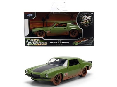 1973 CHEVROLET CAMARO GREEN (DIRTY) FAST & FURIOUS 25 YEARS 1/32 BY JADA 36393
