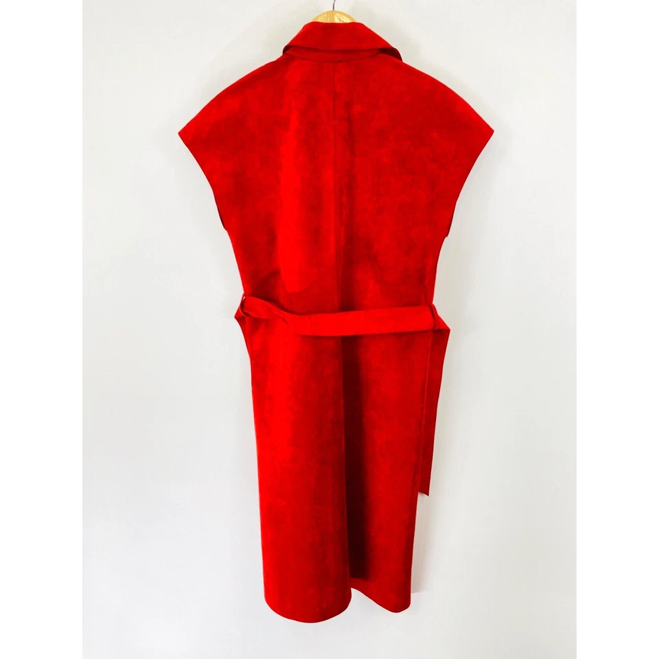 Camisa de vestir para mujer Bill Blassport talla 4 roja tela ultra gamuza abotonada Foto 2 de 4