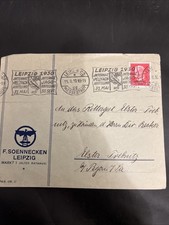 DR Brief EF + Werbestempel - Leipzig 15.08.1930 - A414