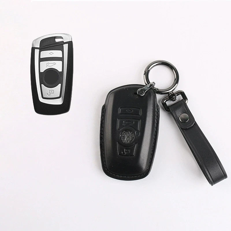 Funda de cuero genuino para llave de coche para BMW 1 2 3 4 5 6 7 X2 X3 X4 X5 F10 F30 M5 Foto 3 de 4
