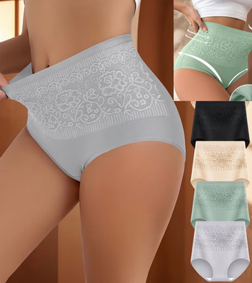 2er Unterhose Unterwäsche hohe Taille Slip Bauchweg Pants Mieder 46 48 50 52 u75