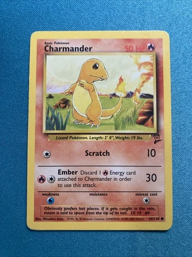 Charmander - 69/130 Base Set 2 - Pokémon TCG - 2000