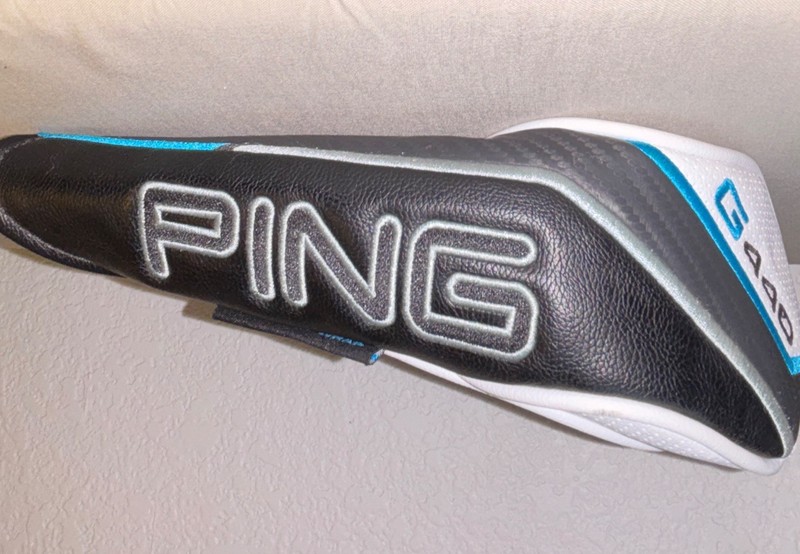 Ping G420 Rescue Hybrid Headcover Black/White Synthetic Leather w/ Number