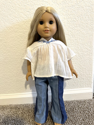 Lightly Used American Girl Julie Albright Doll in Original First Outfit. 