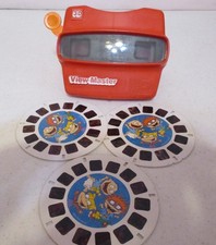 View-Master-3D Viewer-Classic Red-3 Rugrats Reels -Vintage-Works