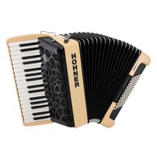 Hohner BRAVO MyColor III 72 Chromatic Piano Key Accordion Earth Beige Red 