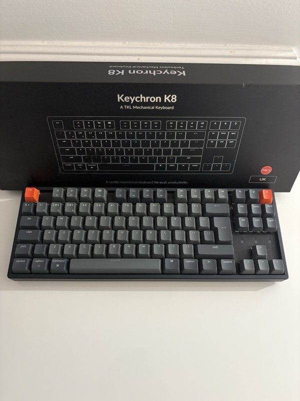 Keychron K8 Wireless Mechanical Keyboard with Aluminium Frame - RGB Backlight