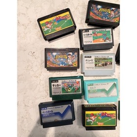 Nintendo Famicom Game Lot 12 Games Baseball Soccer F1 Race Star Luster Japanese