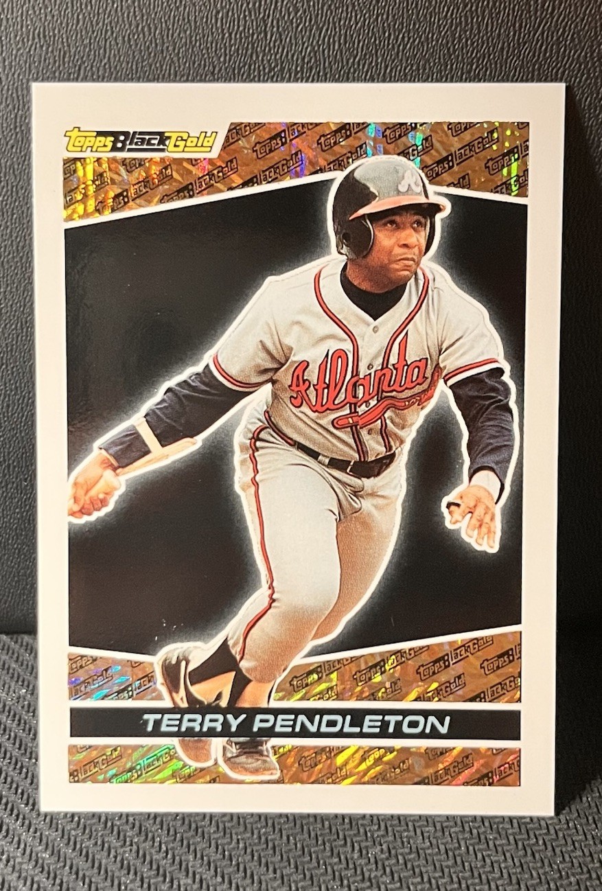 Terry Pendleton Black Gold 1993 Topps #15 Atlanta Braves