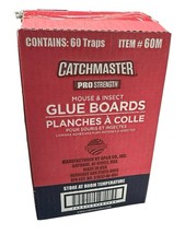 Catchmaster 60M Mouse Insect  Snake Glue Boards, Bulk Packed 60 Traps, FreeShip