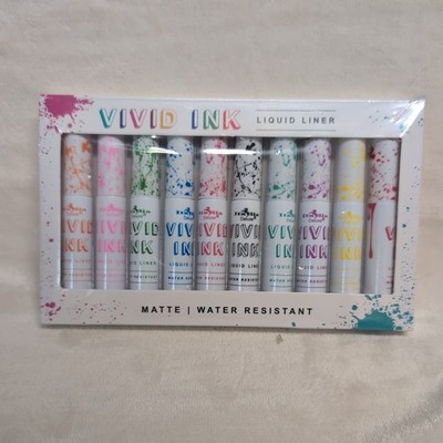 VIVID INK LIQUID EYELINER SET Italia Deluxe  - VEGAN, Matte & Water Resistant -