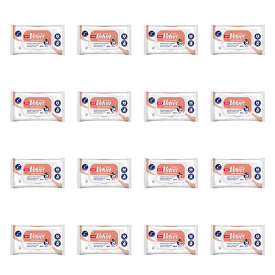 5901478010490 Nawilżany paper toaletowy Velvet Ultra Sensitive 48 sztuk X16 Vel