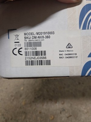 1PCS DM-NVX-360 Distributed Network Audio And Video Encoder Brand New Via DHL