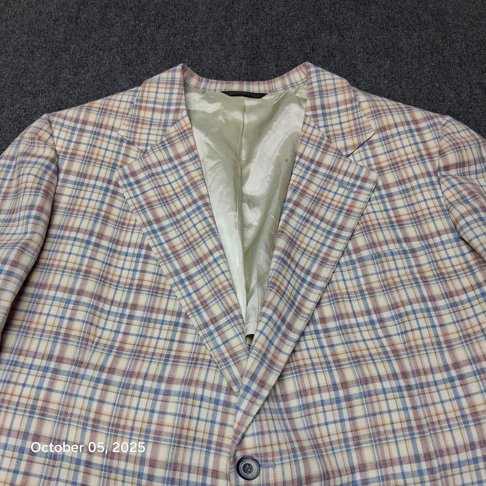 Mens Plaid Blazer Size 40 Cricketeer For Wilsons Vintage - Image 2 of 4