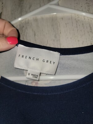 french grey brand dress French Grey Striped Dress