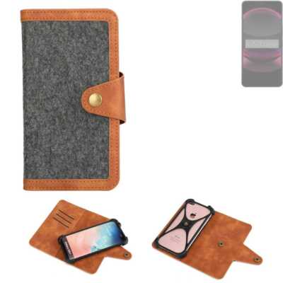 Handyhülle für Sharp Aquos R8s Pro Handy-Tasche dunkelgrau