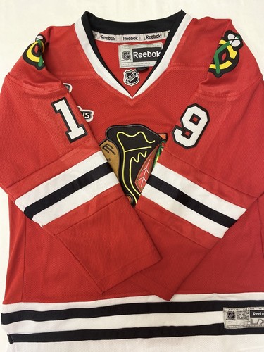Reebok Chicago Blackhawkes Toews 2015 Stanley Cup Youth Jersey L/ XL - Afbeelding 3 van 9