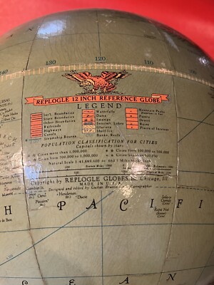 Vintage 12” Repogle Reference Globe USSR | eBay
