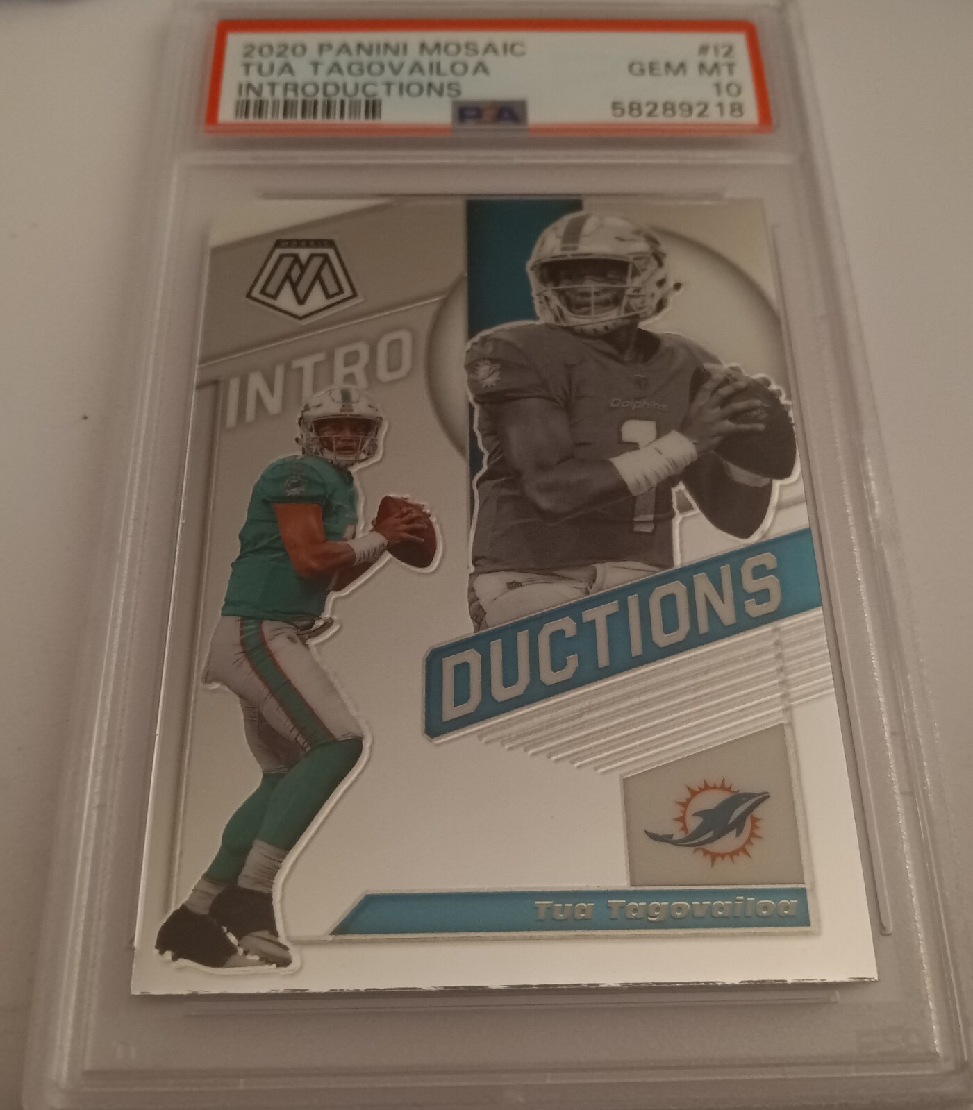 2020 TUA TAGOVAILOA Panini Mosaic Introductions ROOKIE #I2 RC PSA 10 GEM MINT RC