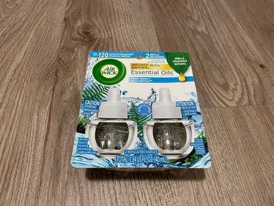 Air Wick Essential Scented Oils Plug In Refills FRESH WATERS = 2 Refills