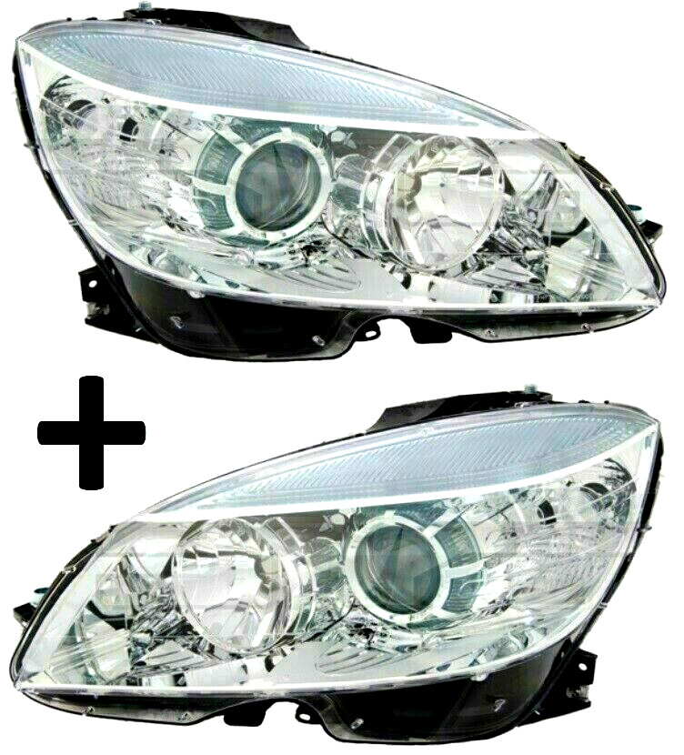 Phare avant Mercedes C W204 S204 2007 2008 2009 optiques H7 H7 électriques droit gauche