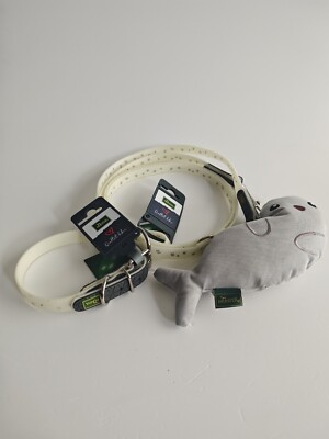 Hunter Hundeleine 20/200 + Halsband M-L 42-50 PVC fluoreszierend&Reflektierend
