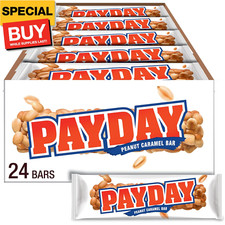 Peanut Caramel Candy Bars, 1.85 oz 24 Count 