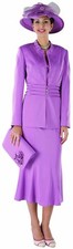 Sunday Best Women Church Suit - Soft Crepe Fabric - Standard to Plus Size L315
