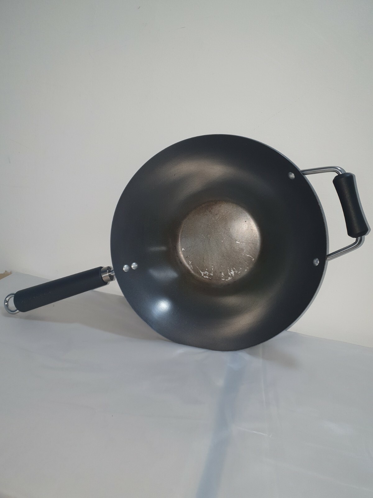 Ken Hom Excellence Antiadherente Acero Al Carbono Sartén Freír Mini Wok 31 Cm Q18