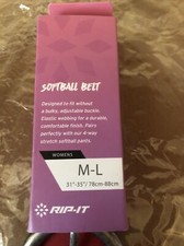 rip-it womens softball belt m/l scarlet