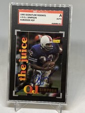 1995 OJ Simpson /2500 Signature Rookies Autograph Signed Auto #J-3 SGC AU