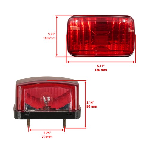 Celox Taillight Assembly & Bulb For Yamaha Raptor 250 YFM250R 2008-2013 - Foto 2 di 7