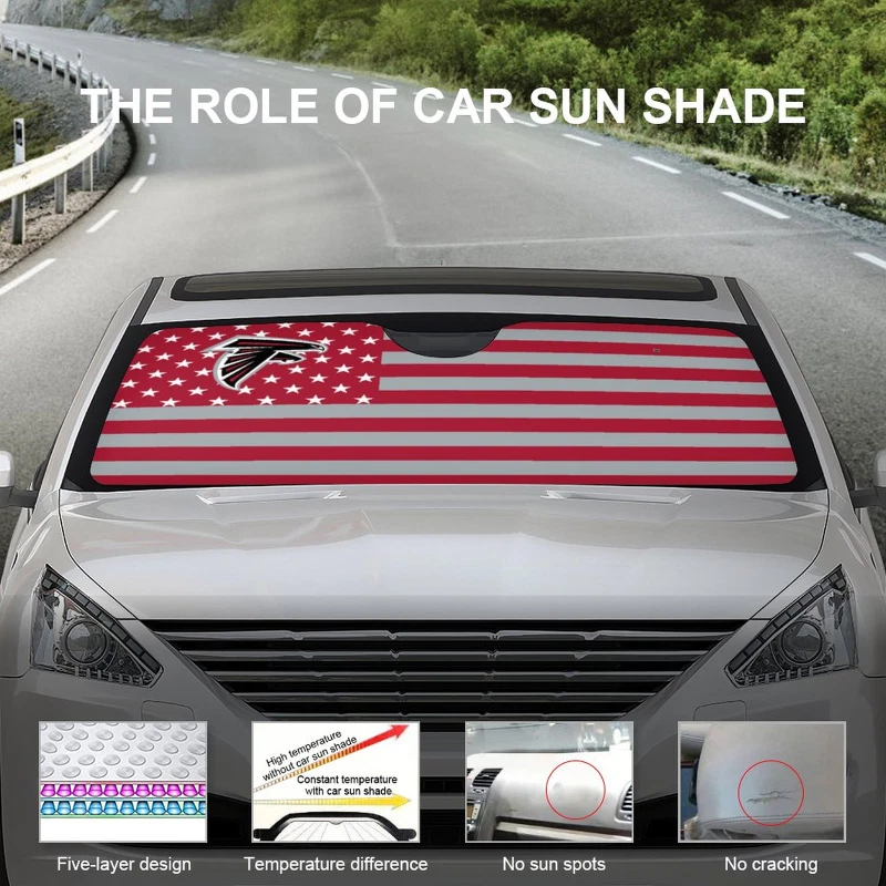 Atlanta Falcons Car Windshield Sunshade Car Front Window Windshield Protection