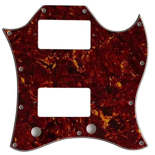 4 Ply Red Tortoise Pickguard Guitar Parts For Gibson SG Standard Full Face Style