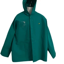 Onguard Chemtex 71034Green Jacket W/Attached Hood Size XL