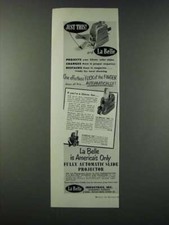 1952 La Belle 500 and 302 Slide Projectors Ad