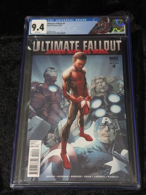 Marvel Ultimate Fallout #4 2nd Print CGC 9.4 1st Miles Morales appearance