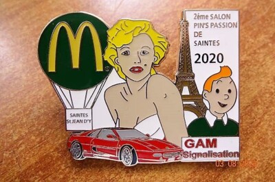 1 TIM UND STRUPPI  MIT MARYLIN MONROE PINS PASSION 2020 DE SAINTES GROSS PIN.